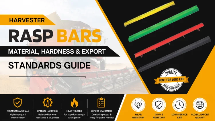 Harvester rasp bars promotional banner