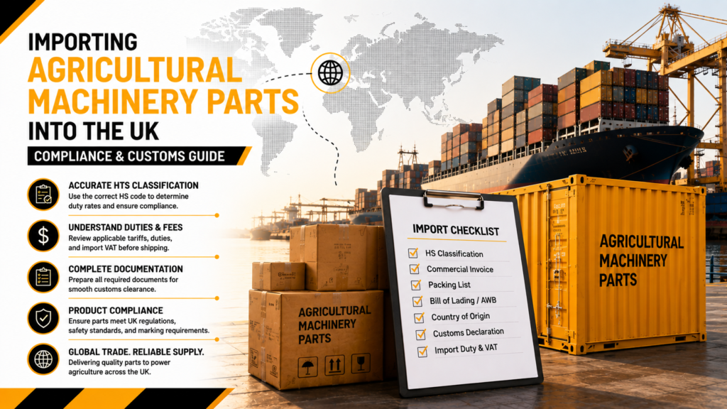 Agricultural Machinery Parts Import Banner