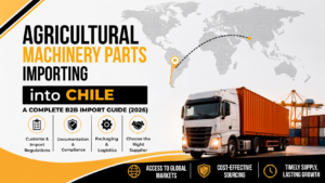 Banner showing of Importing Agricultural Machinery Parts into the Chille