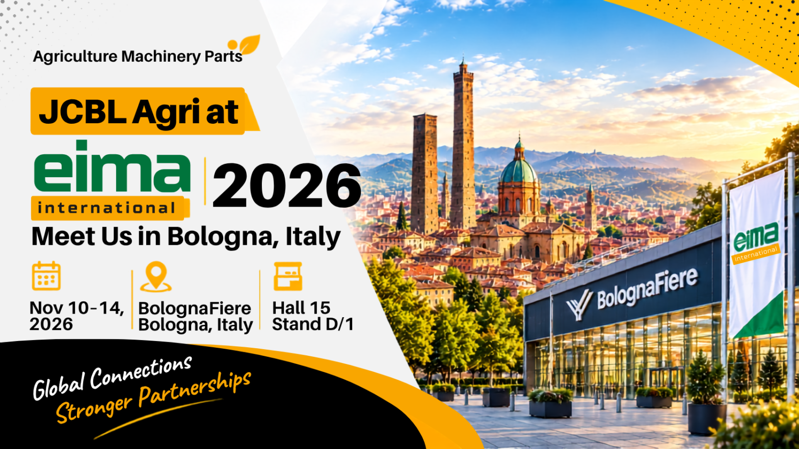 JCBL Agri at EIMA International 2026, Bologna, Italy